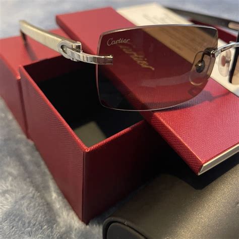 cartier glasses buffs replica|authentic cartier buffalo horn glasses.